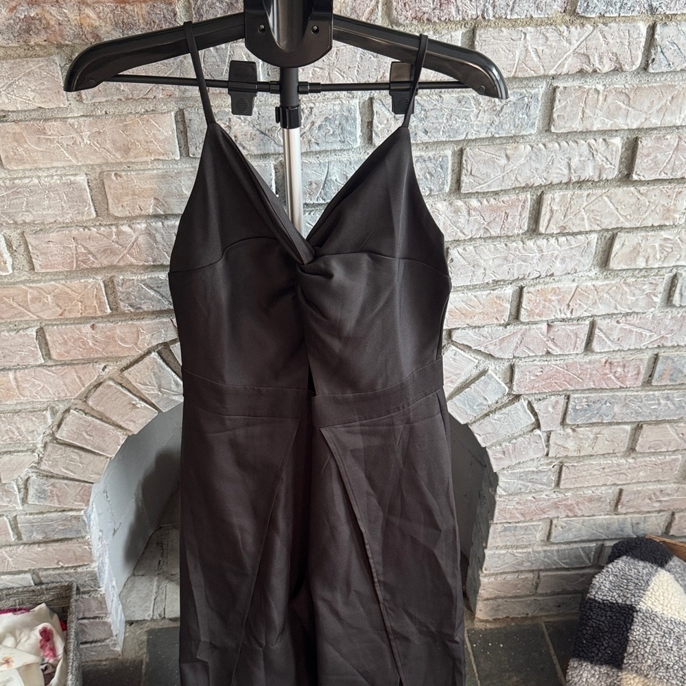 NWOT Elegant Black Spaghetti Strap Jumpsuit